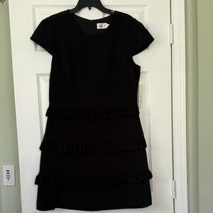 Eliza J Black Dress with ruffle bottom BNWT